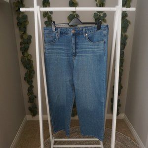 Women's High-Rise Cropped Straight Jeans
